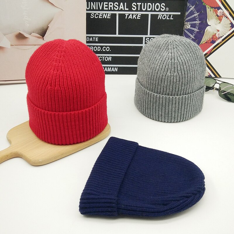 COKK Wollen Muts - Effen Patroon - Warme Wintermuts voor Dames - Casual, Skiën, Wandelen