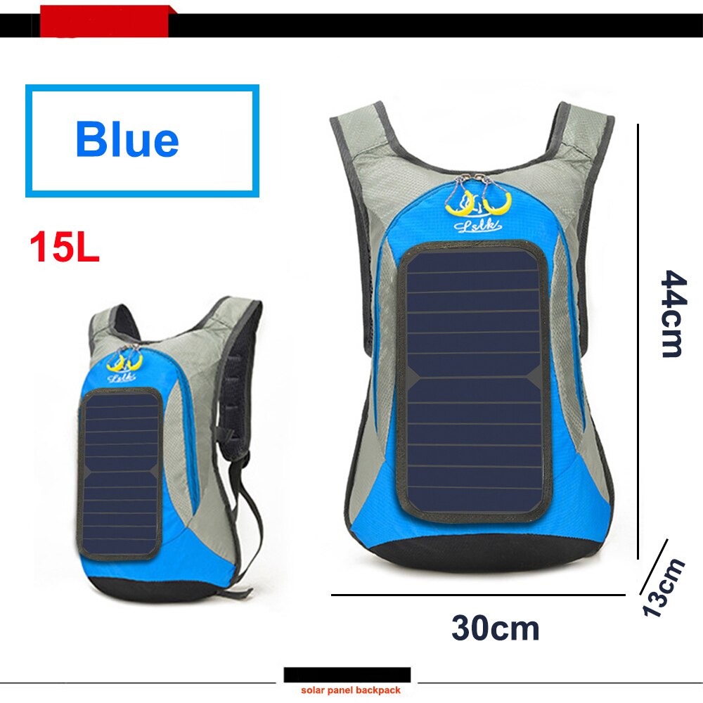 Xinpuguang 6W 6V USB Panel Solar mochila Banco de energía de batería cargador para Smartphone al aire libre Camping escalada de viajes de senderismo