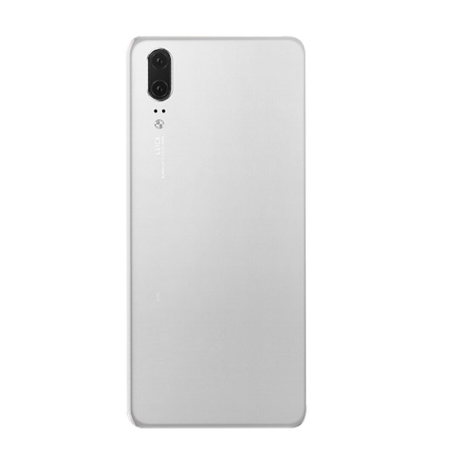 For Huawei P20 Back Battery Cover EML L29 L22 Back Glass Door Housing Case For Huawei P20 Battery Cover Rear Panel: White With Lens