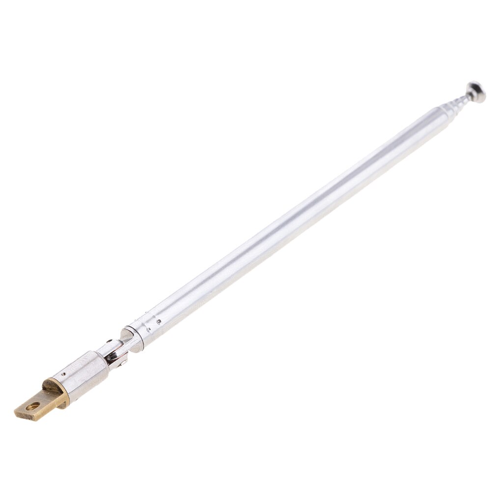 Antenne télescopique en acier inoxydable, remplacement pour radio FM, TV, AD, 6 spam, 50cm, 20"