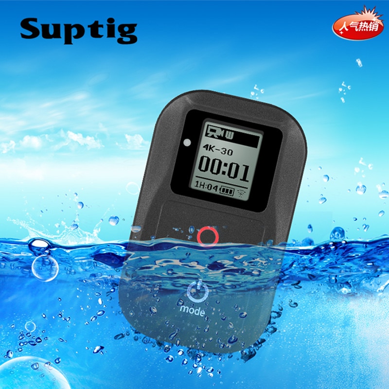 Suptig vedenpitävä wifi -kaukosäädin gopro hero 6 hero 5 4 3+ 3 / 4 session 5 session kamera gopro hero 8 7 black fusion