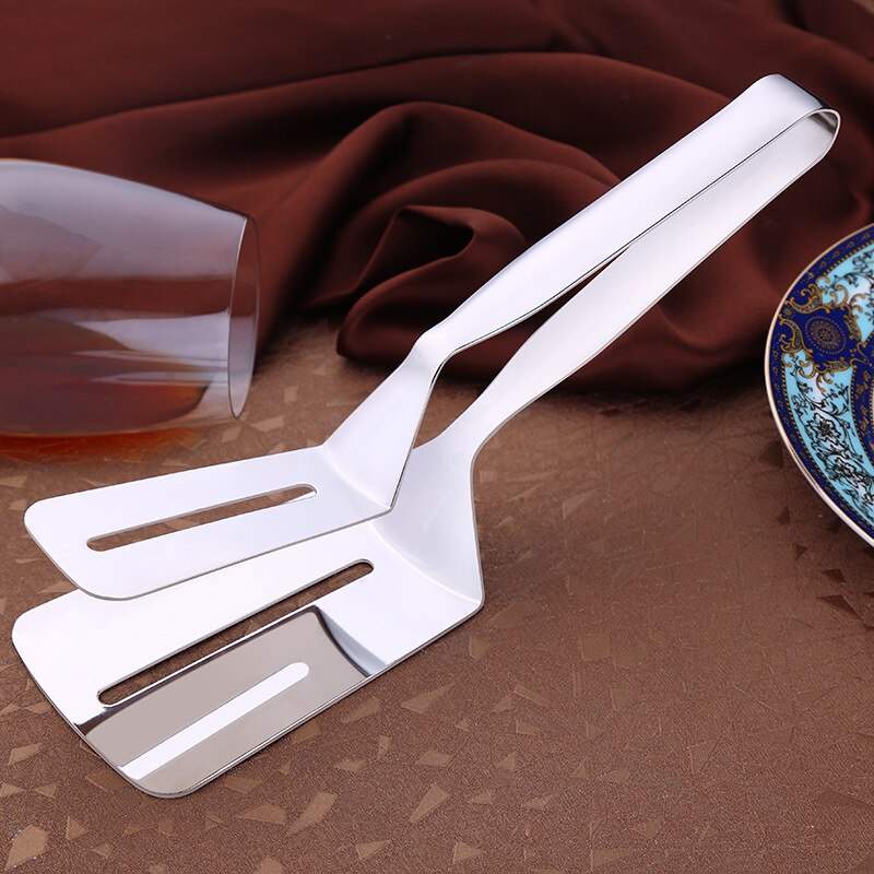 Rvs Eten Tang Gebakken Steak Ei Vis BBQ Clip Barbecue Klem Keuken Accessoires Kookgerei Onderdelen Gereedschappen
