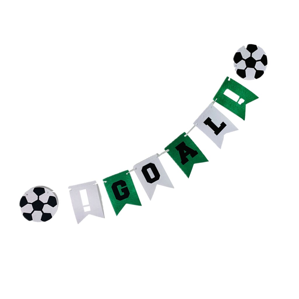Football Themed Goal Bunting Banner Garland Party Sports Decoration Props
