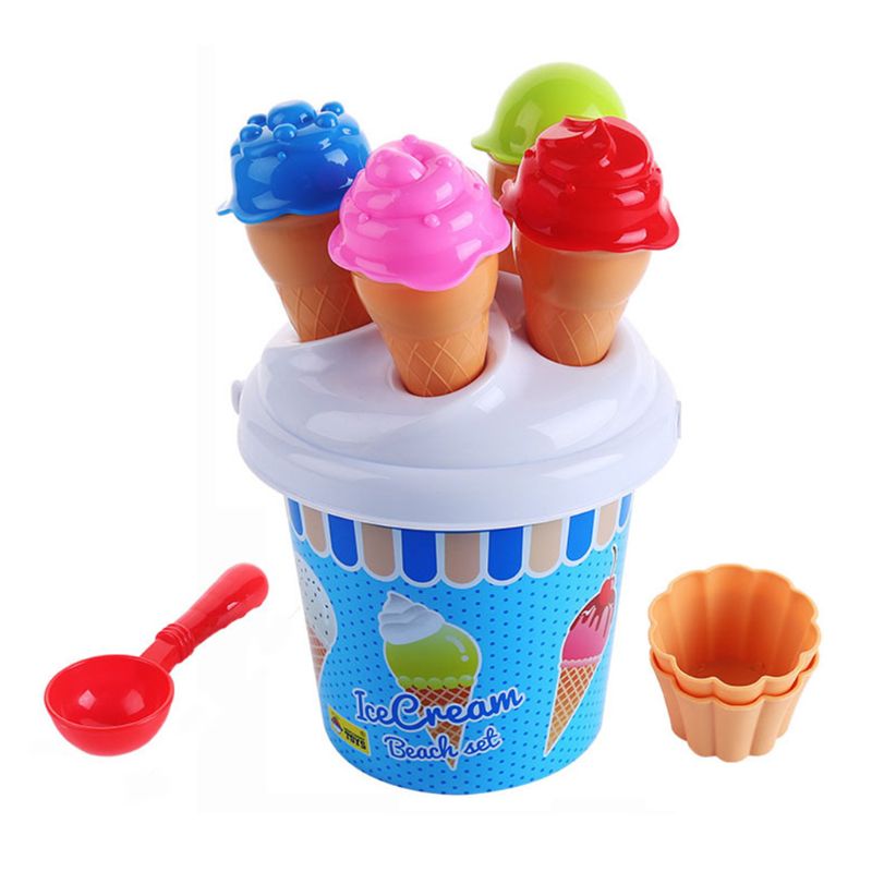 Top Ras, unieke Ijs Cupcake Strand Emmers Strand Set Gemaakt Van De Hoogste Kunststoffen Ijs Zand Modellen Emmer Set