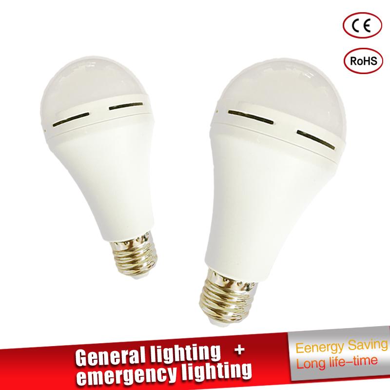 Smart Led Lamp E27 7W 9W Led Noodverlichting 85-265 V Oplaadbare Batterij Verlichting Lamp Bombillas voor Outdoor Verlichting