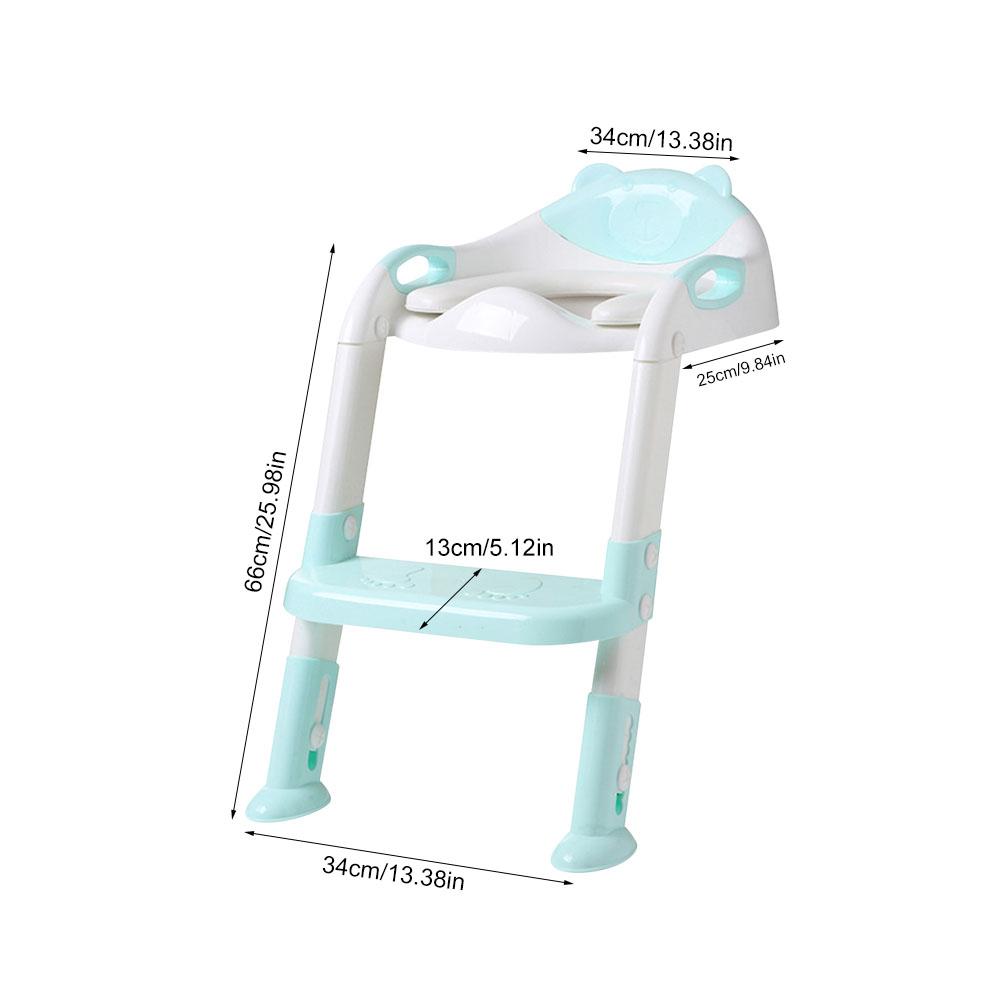 Children's Toilet Baby Folding Potty Training Seat with Solid Anti - Slip Step Ladder Potty Training Toilet Seat with Ladder