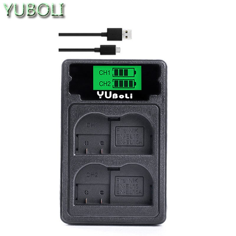 Bateria en  el15 el15a en -el15a enel 15 en-el15 batteri för nikon  d500 d600 d610 d750 d7000 d7100 d7200 d800 d800e d810 d810a & 1 v1