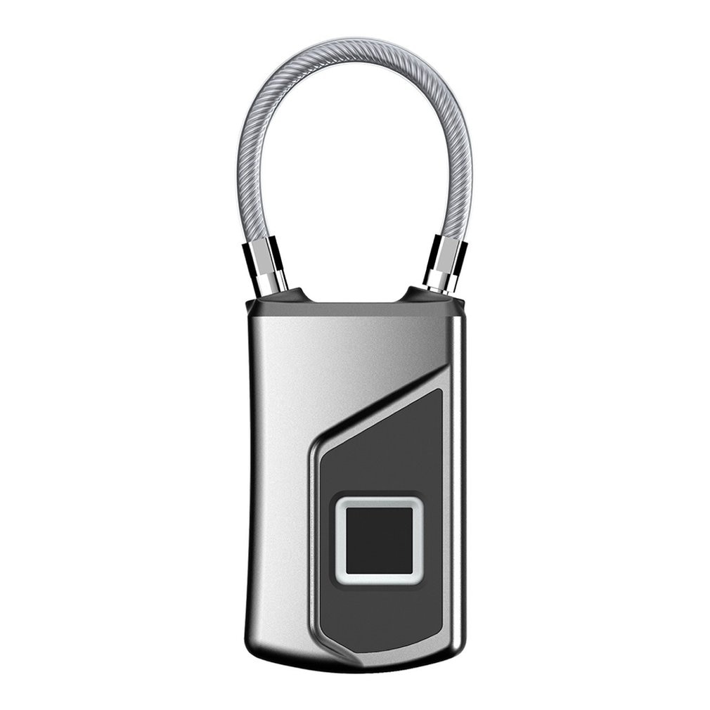 Draadloze slimme deursloten, sleutelloos vingerafdruk hangslot, bluetooth wifi, biometrische digitale vingerafdruk, waterdichte elektronische sloten: Default Title