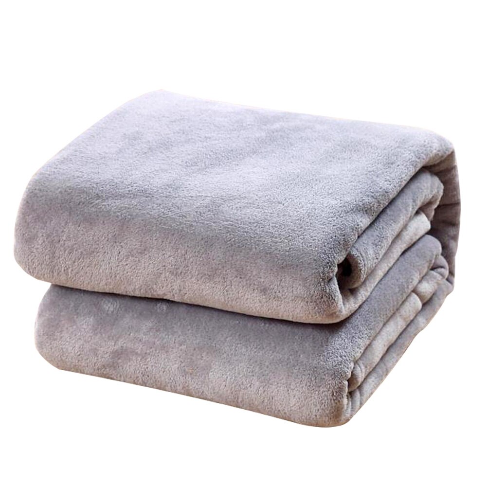 Super blødt varm massiv varm mikro plys fleece tæppe kaste tæppe sovesofa