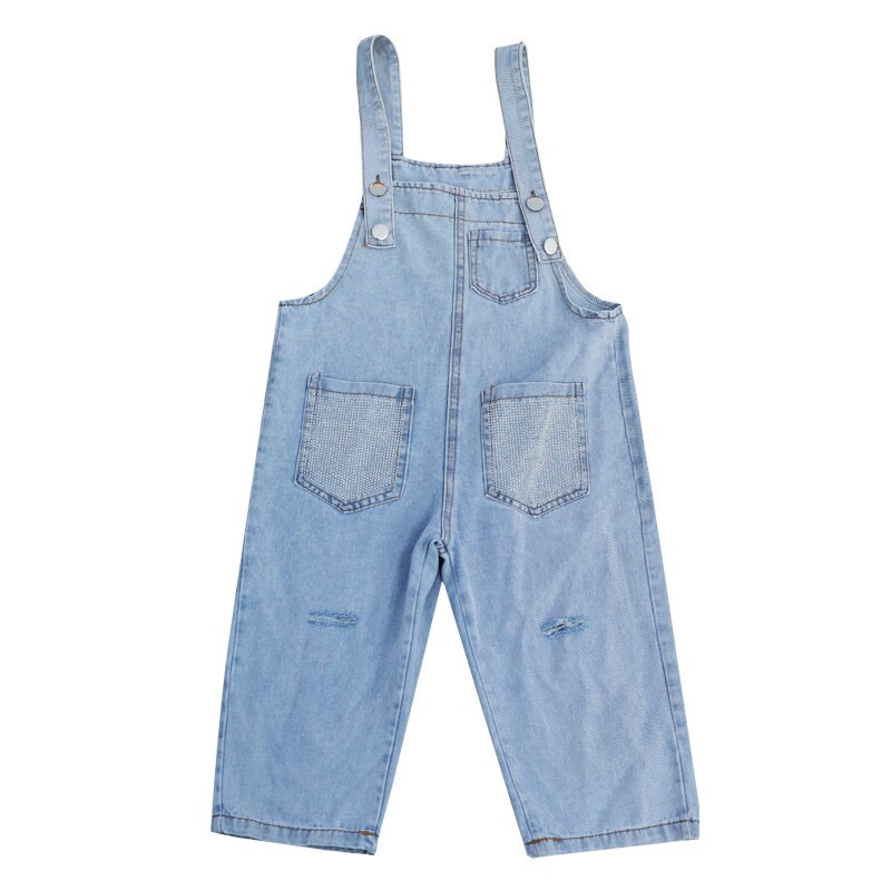 Sommer freundlicher Mädchen Denim Hosenträger Hosen Schulter Gurt Kalb-Länge Hosen Jugendliche Mädchen Jahrgang Jeans Insgesamt mit Kristall Tasche: 13