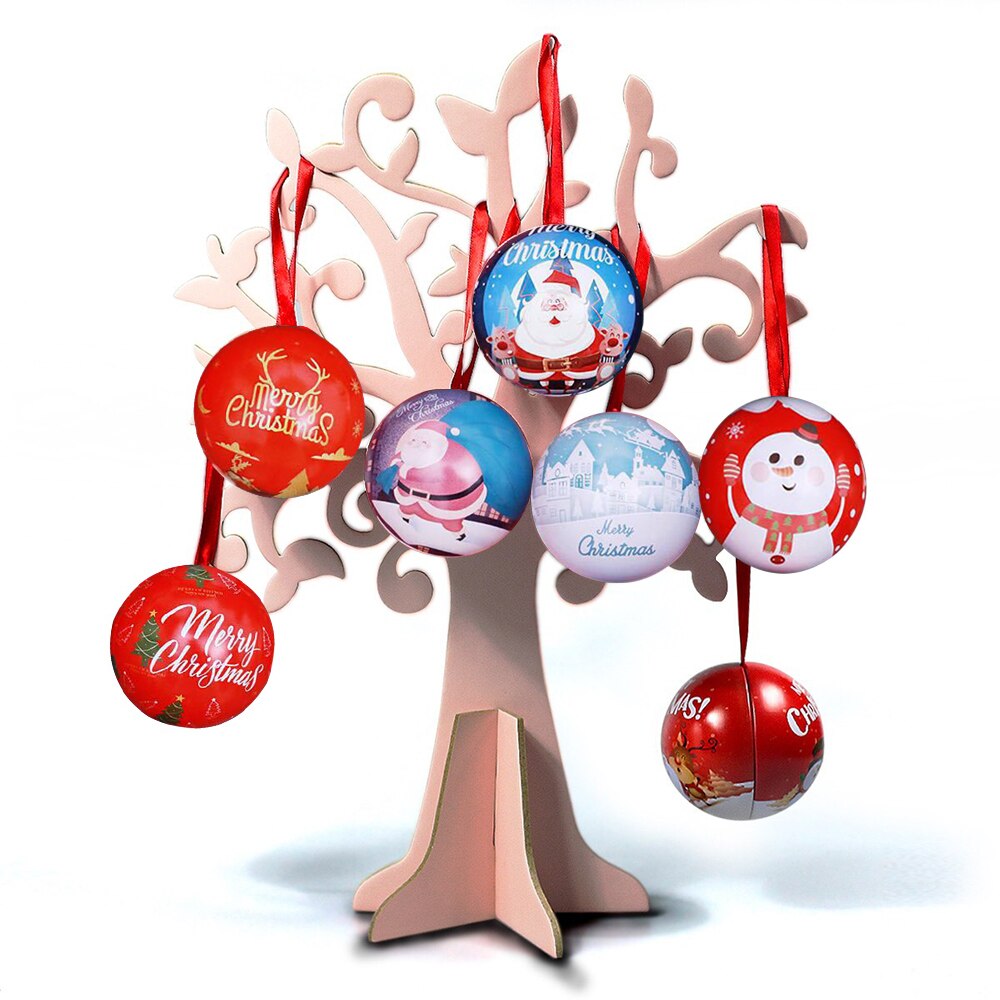 DIY Christmas Xmas Tree Hanging Ball Jewelry Iron Boxes Christmas Decorations Year Navidad Ball For Xmas Party