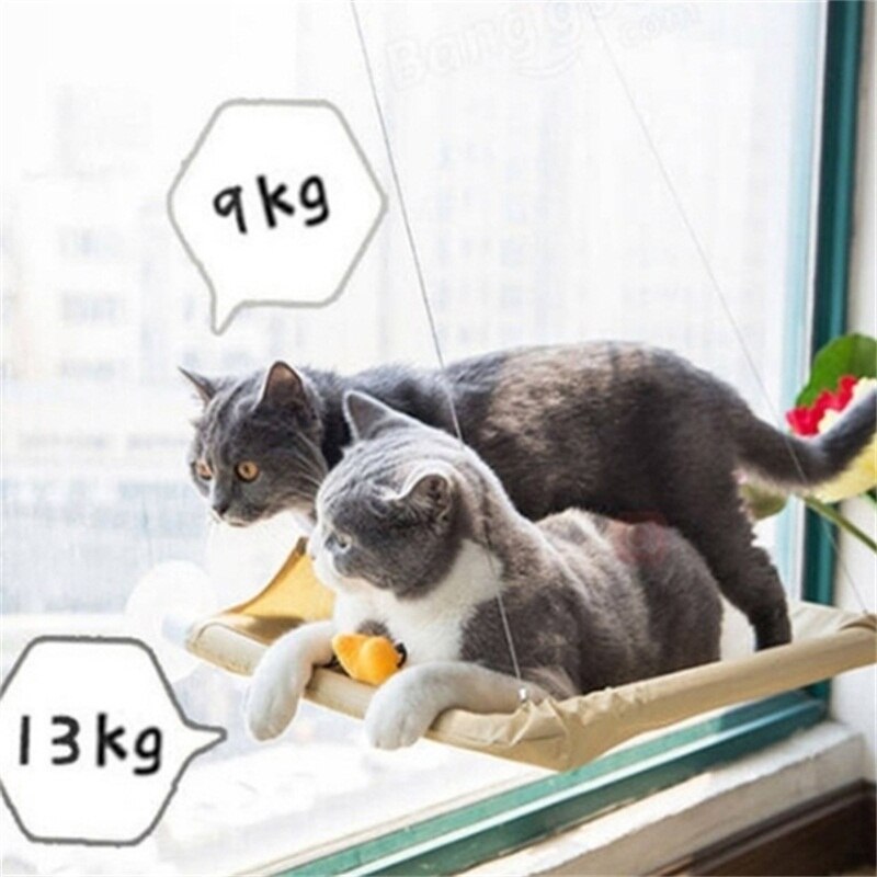 Mrosaa hängande kattbäddsmatta mjuk katt hängmatta fönster hängmattor kennlar 20kg katt säker hängande hylla sittplatser täcka cus