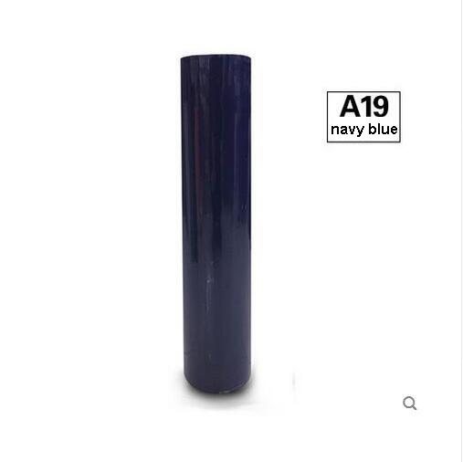 1 blatt 30cm x 25cm Klebrig Zurück PVC Wärme Transfer Vinyl Hitze Presse Maschine T-Shirt Eisen auf HTV Druck: Marine Blau