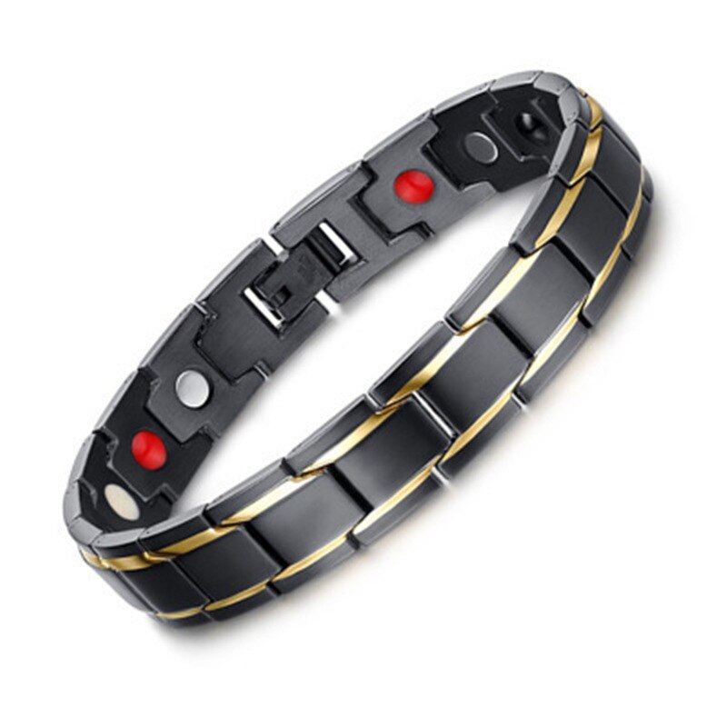Therapeutic Energy Healing Powerful Magnets Bracelet Titanium Steel MagneticTherapy Bangle Bracelets Improve Blood Circulation