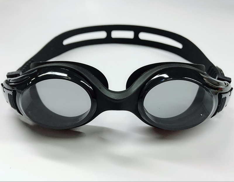 Recept svømning svømmebriller briller anti tåge uv beskyttelse optisk arena diopter vandtæt briller til voksne mænd kvinder: Sort