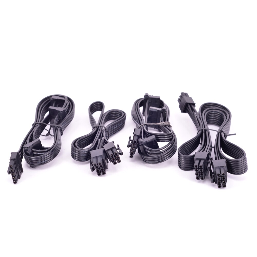 Til cooler master mwe gold 750 650 550 fuld modulær strømforsyning pcie 6 -pin  to 8- pin 6+2- pin 5- pin periferi 4- pin sata strømforsyningskabel