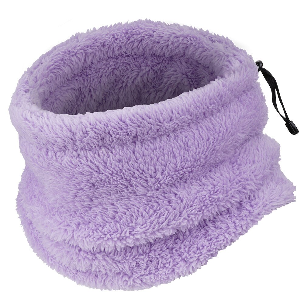 Vinter varmere nakke gamasje fleece bandana ansiktstrekk snowboard ski fotturer sykling løpe maske tube skjerf balaclava menn kvinner: Lys lilla