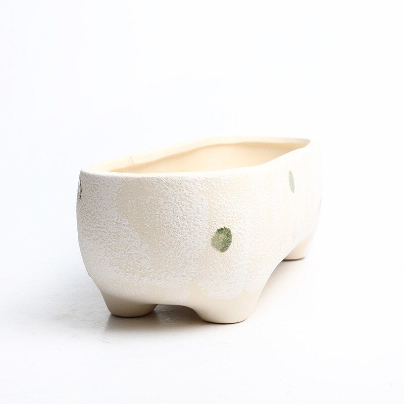 Hand-painted Ceramics Fleshy Flower Pots Garden Planting Supplies Succulent Planter Pot Desk Office Decoration Ornament