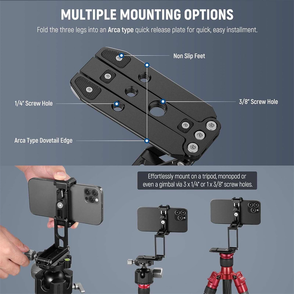 Mini Pocket Foldable Tripod for Phone Vertical Horizontal Shooting Expansion Video Light Microphone Photography Vlog
