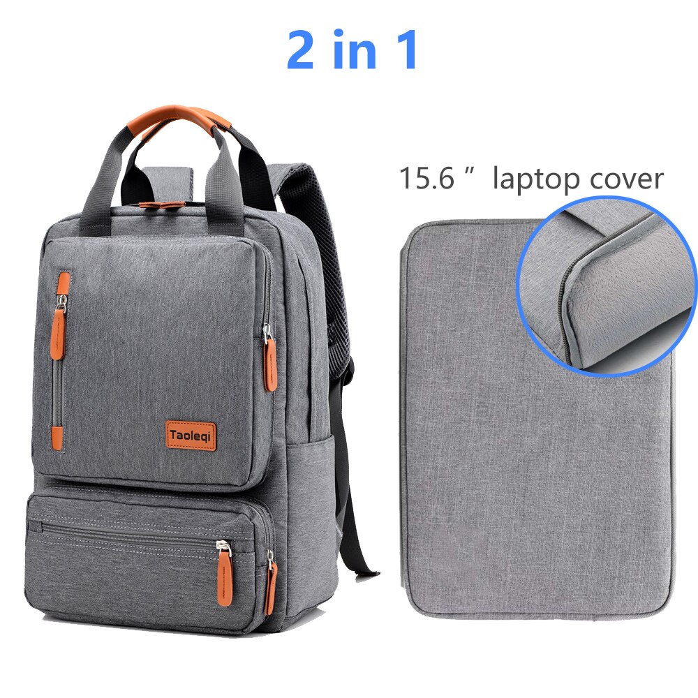 Casual Männer Schule Rucksack Licht 15 zoll Laptop Tasche Wasserdichte Oxford Tuch A4 Buch Dame Anti-diebstahl Reise rucksack Grau: 031 light gray  c