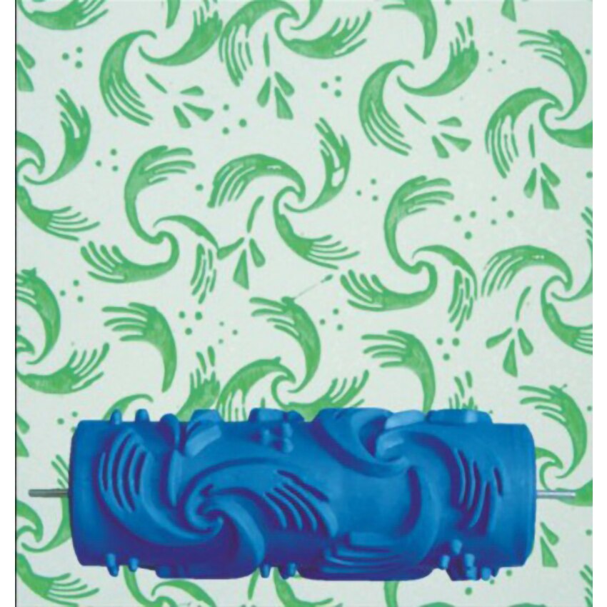 Flower Wall Decoration Paint Painting Tools 5" Rubber Roller Brush Tool Set 3D Pattern Wallpaper Room Decor Painting Machine: Only 5 Inch Roller A