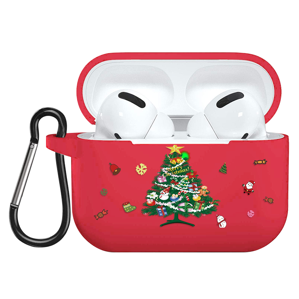 Julår för apple airpods 3 fodral mjuk silikon matt coque bluetooth trådlöst hörlursfodral för air pods pro: Kpet-ho-sdshuxx 3d