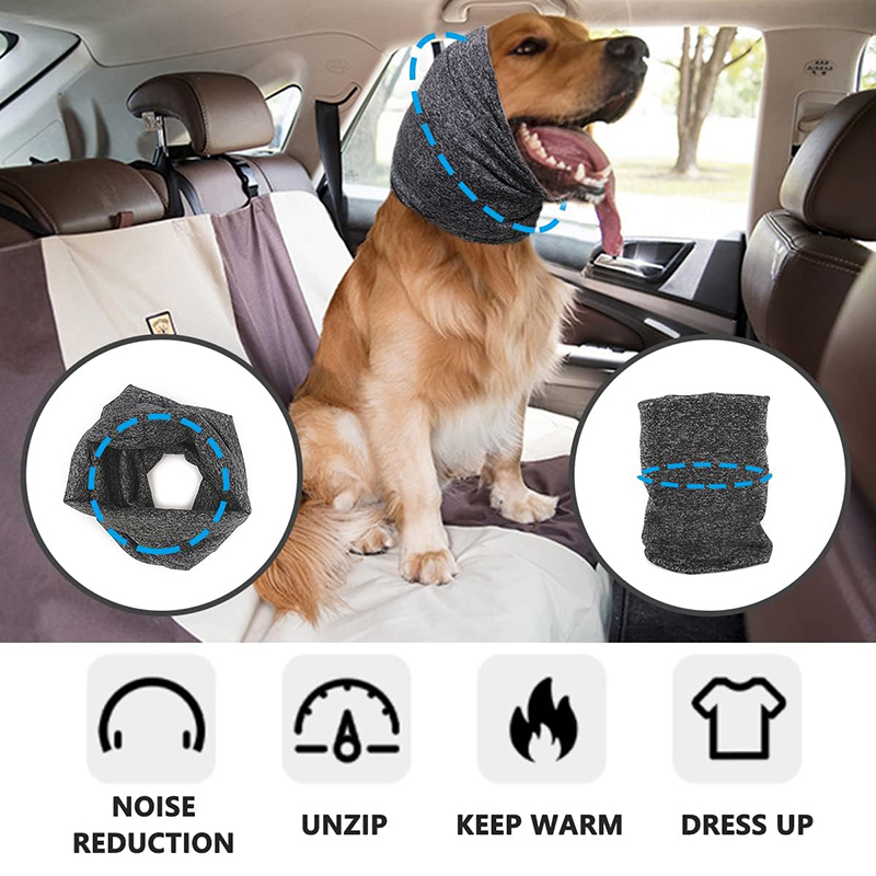 Cache-oreilles de toilettage pour chien, bandeau , couvre-oreille, chapeau, antibruit, écharpe, collier, insonorisé, anxiété, bain pour animaux de compagnie, manches silencieuses et sèches