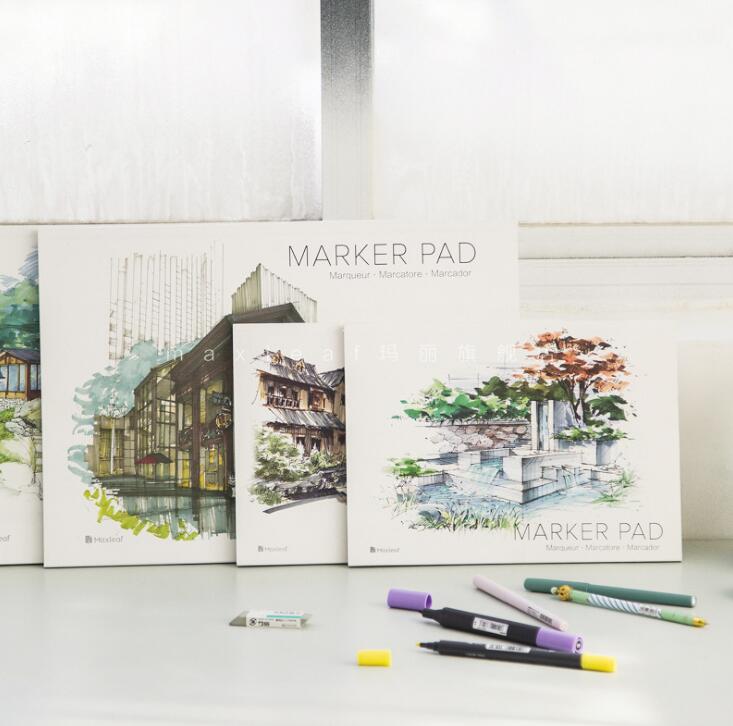 160gsm Marker Paper Pad for Marker Painting A4 A3 Painting Paper 32 Sheets