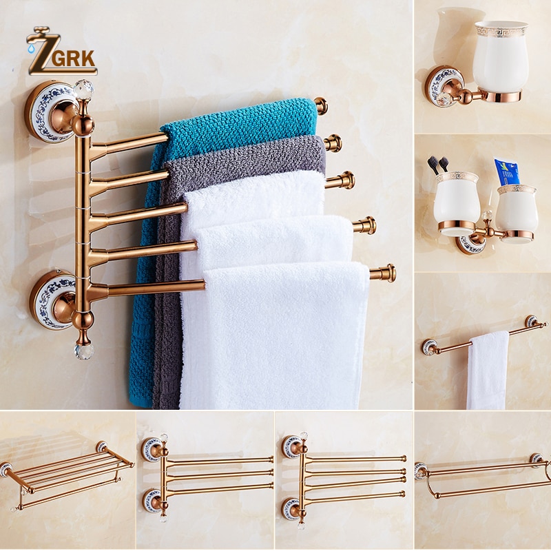 ZGRK Luxus Zauberstab Montieren Alle Kupfer Rose Gold Papier Rollen Halfter Wc Gold Papier Halfter Gewebe Kasten Schlecht Zubehör