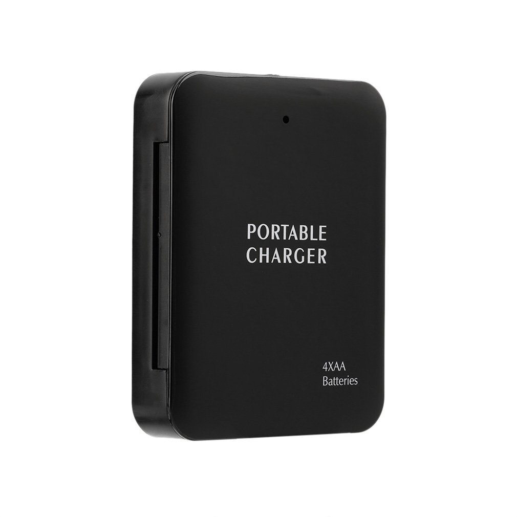 Draagbare usb 4aa powerbank case diy batterij noodlader powerbank case voor mobiele telefoon