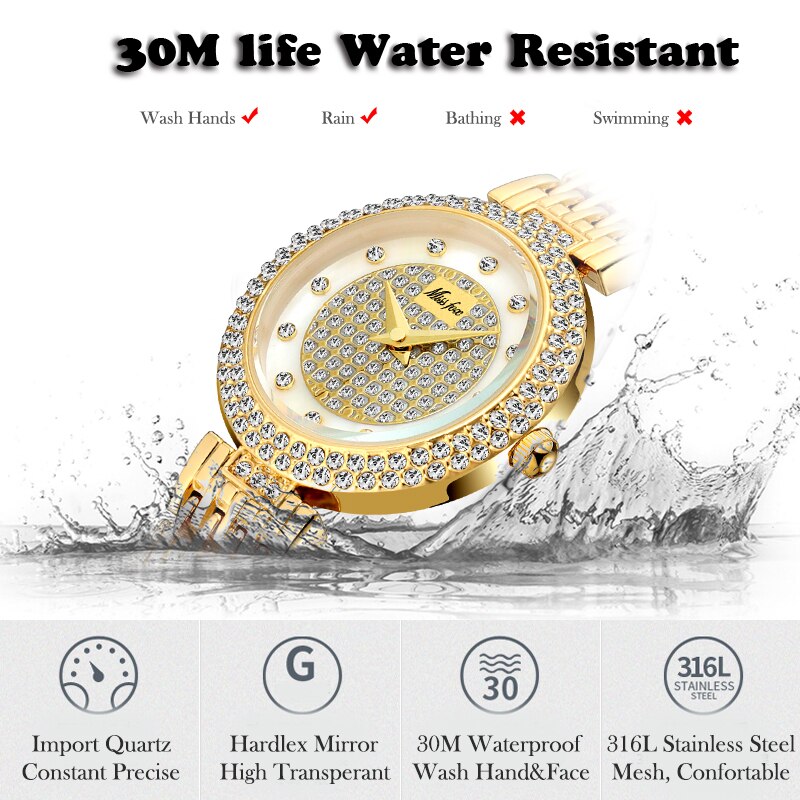 Missfox horloge dames bekende merken luxe zilveren dameshorloge armband waterdicht feesttopje voor dames
