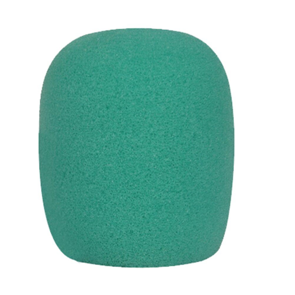 1pc Mix Colors Sponge Microphone Set Replacement Foam DJ Stage Windshield Wind Shield Cover Thick Washable: green