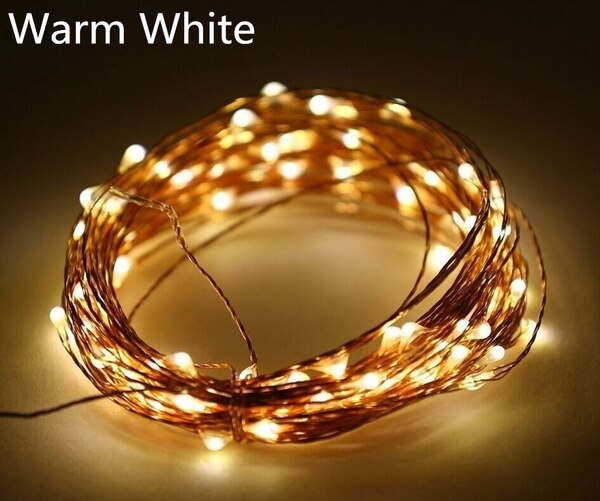 USB Led String Fairy Lights for Wedding Christmas Party Garden Decoration: Warm White / 11-15W