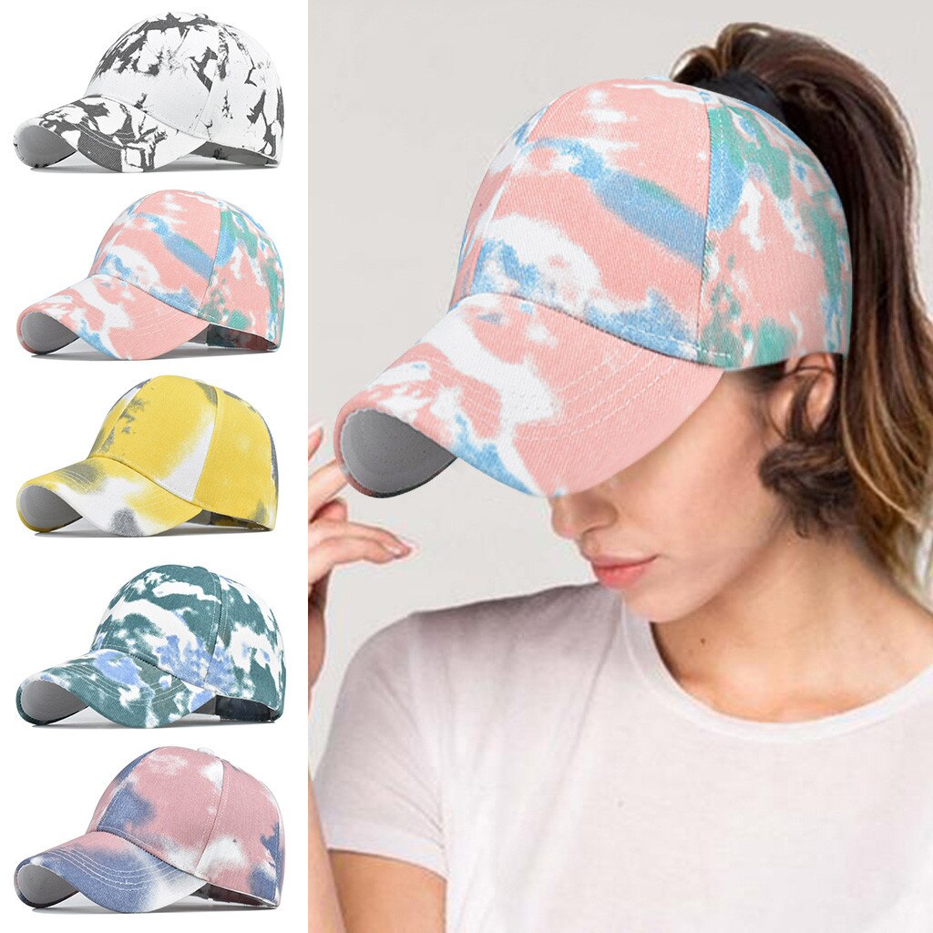 Unisex Tie-gefärbt Sonne Hut Männer Frauen Einstellbare Baseball Cap Hip Hop Hut Бейсболка Кепка Мужская Sport Caps In sommer