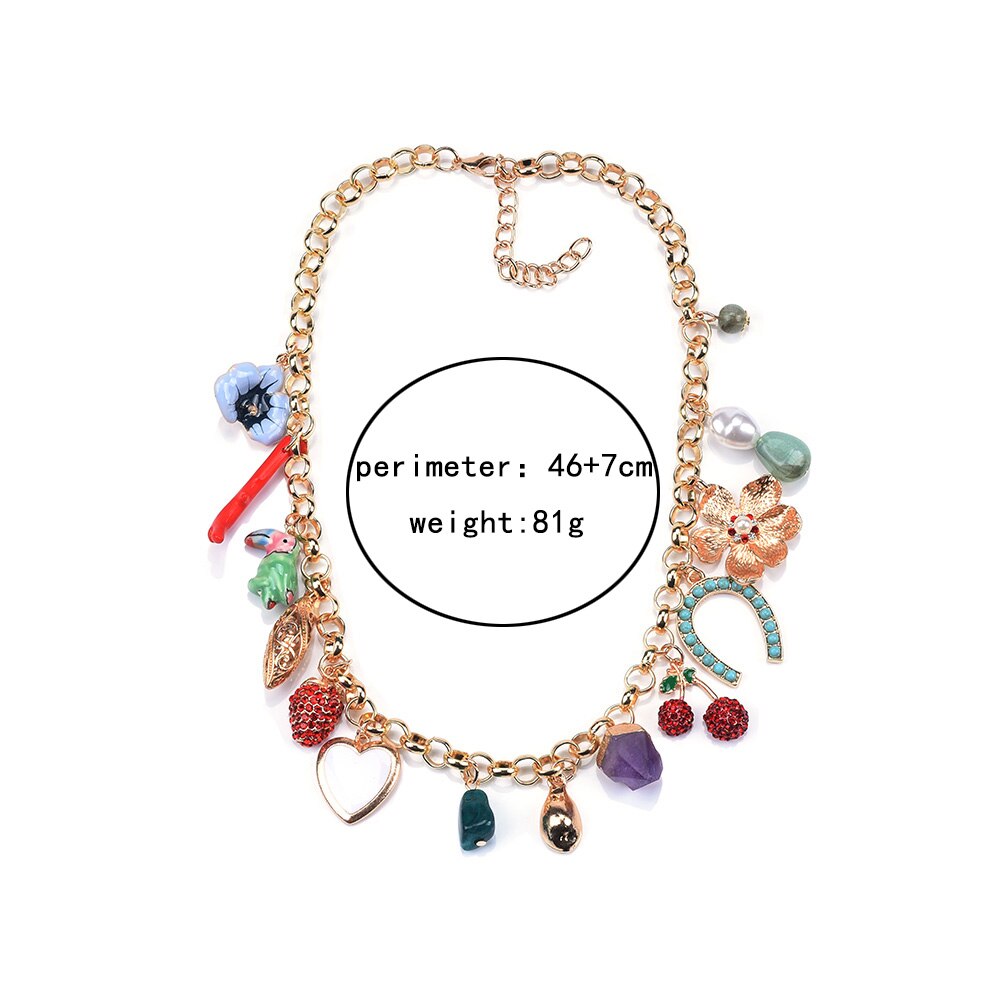 2021 nova za statement gargantilha colar feminino chian ouro multi pingentes maxi longo colar de jóias feminino vintage bohomia colar