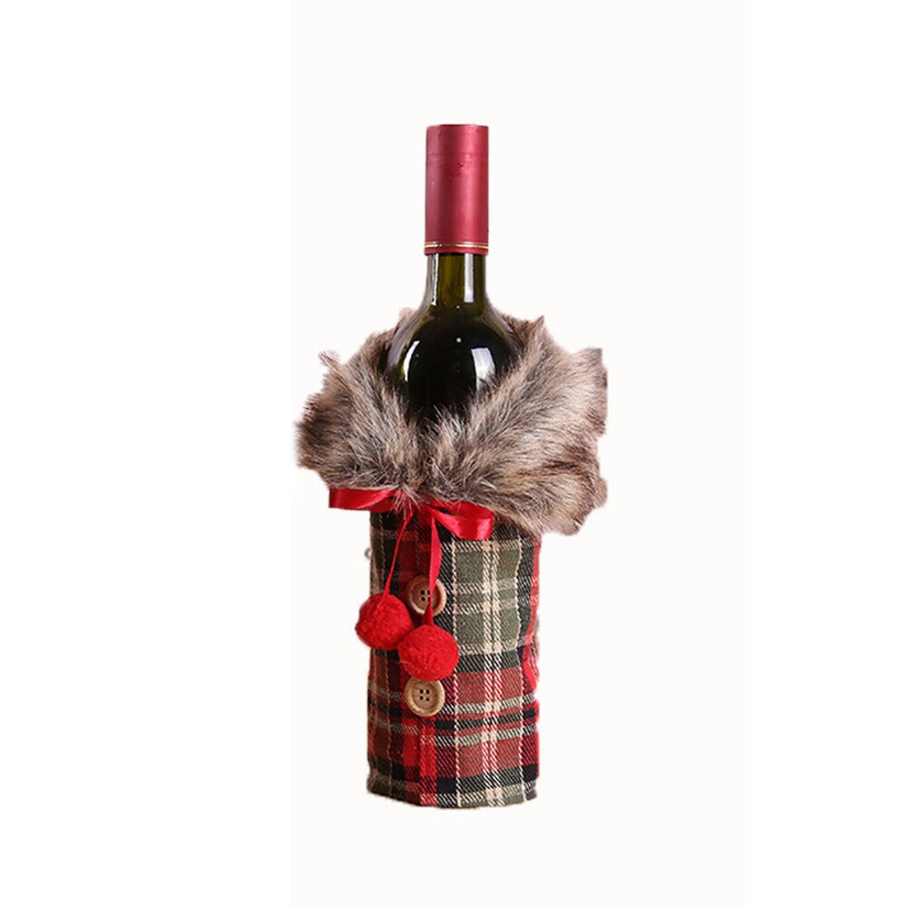 Wein Flasche Abdeckung Tasche Mehrweg Mittagessen Tasche Wein Flasche Weihnachten Taschen Textil Faltbare Verpackung Kordelzug Party Tisch Dekor: Typ 1