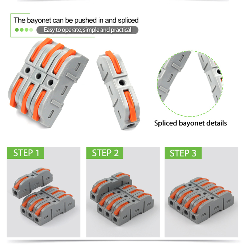 5 STKS Snelle Draad Connector Push-in Elektrische Klemmenblok Universele Splicing Bedrading Kabel Connectors Voor Kabel Verbinding SPL ﻿