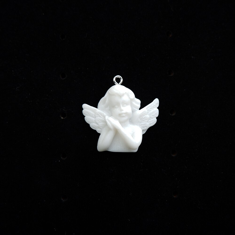 Leuke Angel Charms Hangers Hars Cabochon voor DIY decoratie ketting oorbel sleutelhanger Sieraden Maken