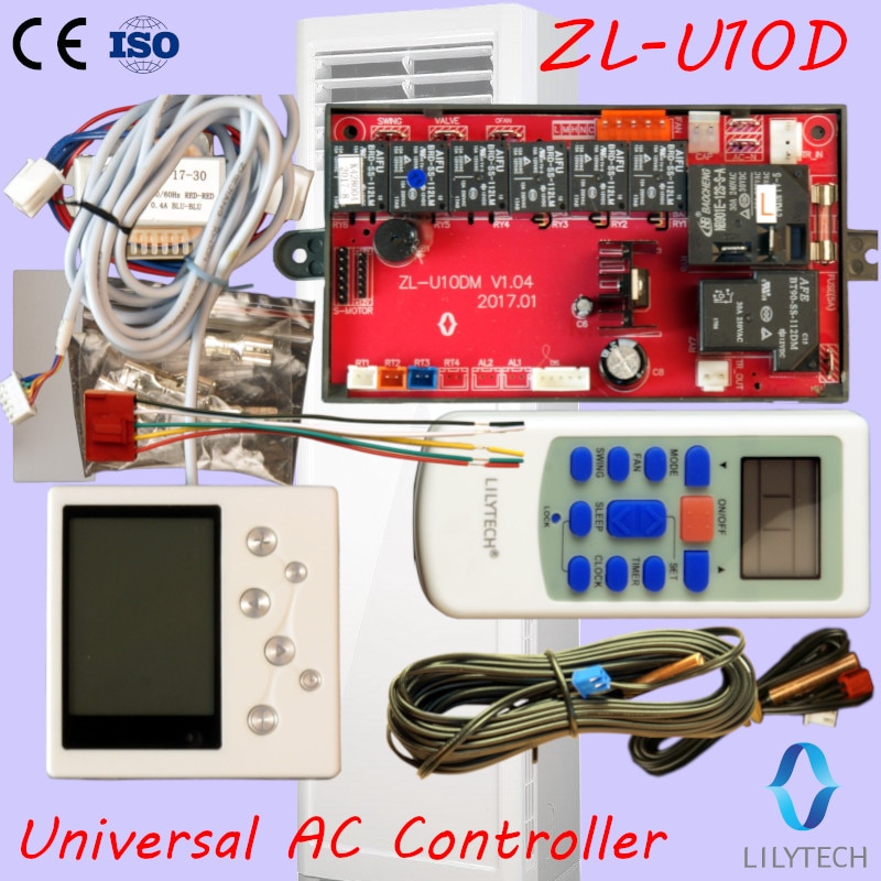 ZL-U10D, Universal A/C control system, Cabinet AC control PCB,Universal a c controller,LCD Display,Lilytech controller
