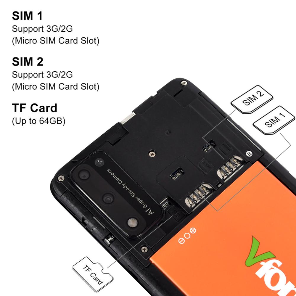 Xgody y9s 3g smartphone android 8.1 mobiltelefoner 1gb+8gb 3500 mah 6.3 '' mobiltelefon oplåsning 8mp kamera 19:9 dual sim face id wifi