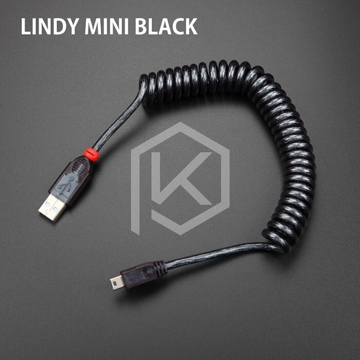 Lindy kabel wire mekanisk tastatur  gh60 usb kabel mini usb port til poker 2 gh60 keyboard kit gør det selv: Lindy mini sort