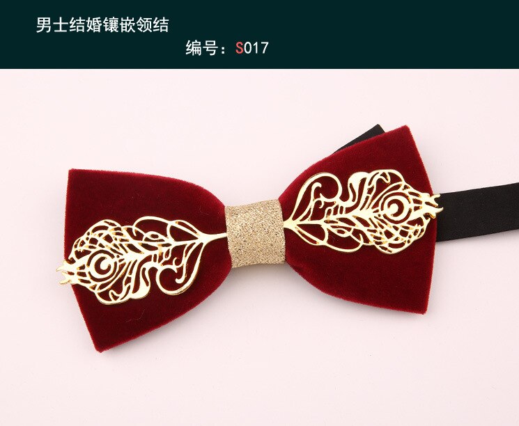 Linbaiway Luxe Banket Strikjes Voor Heren Shirt Rode Strikjes Formele Kleding Business Bowtie Man Strik Tuxedo Gravata Borboleta: 017