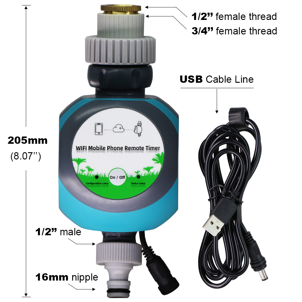 WIFI Automatic Garden Water Timer Mobile Phone Remote Drip/Mechanical Controller Home Irrigation Watering Tuya Smartlife Supplie