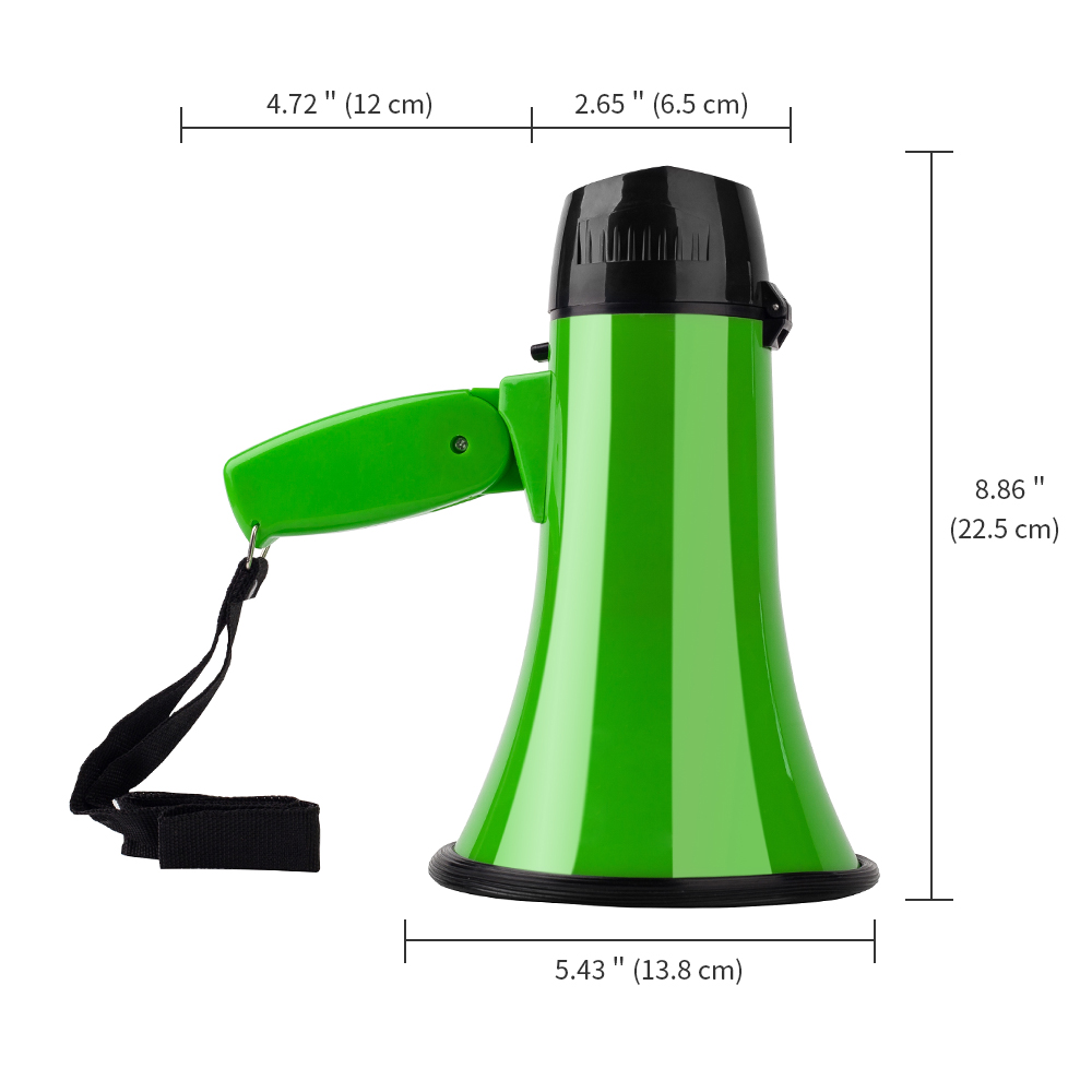 Altoparlante portatile da 25 Watt altoparlante registratore acustico guida turistica altoparlanti microfono altoparlante Bullhorn megafono