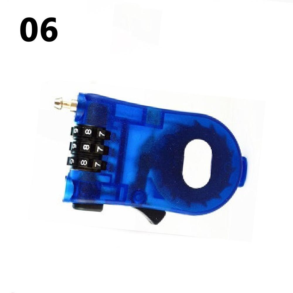 Retractable Mini Luggage Cable Lock 3 Digit Password Combination Bicycle Lock Travel Padlock with 40 Inches Steel Wire for Bike: Transparent blue