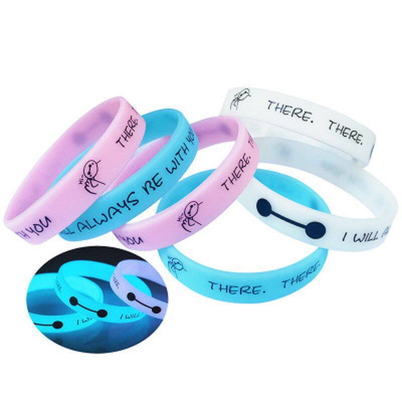 1 Paar Silicone Armbanden Rubber Zweet Band Lichtgevende Polsbandjes Mannen Vrouwen Rubber Shine Armbanden Glow In The Dark Polsbandjes