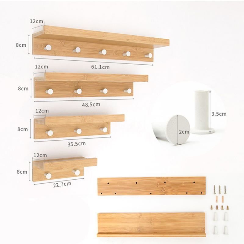 Nordic Houten Muur Haak Display Rack Muur Opknoping Kapstok Veranda Muur Creatieve Home Decoratie Jas Hoed Muur Plank