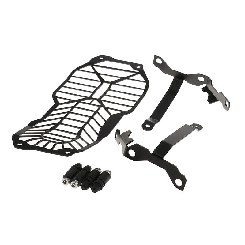 Sort frontlykt hodelykt lampe stål guard protector grill mesh for bmw  r1200gs linsedeksel