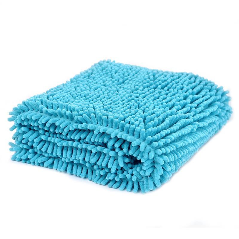 Pet ręcznik do kąpania psa podwójna absorpcja wody koc dla kotów małe średnie duże psy Quick Dry: BLUE / 35x80