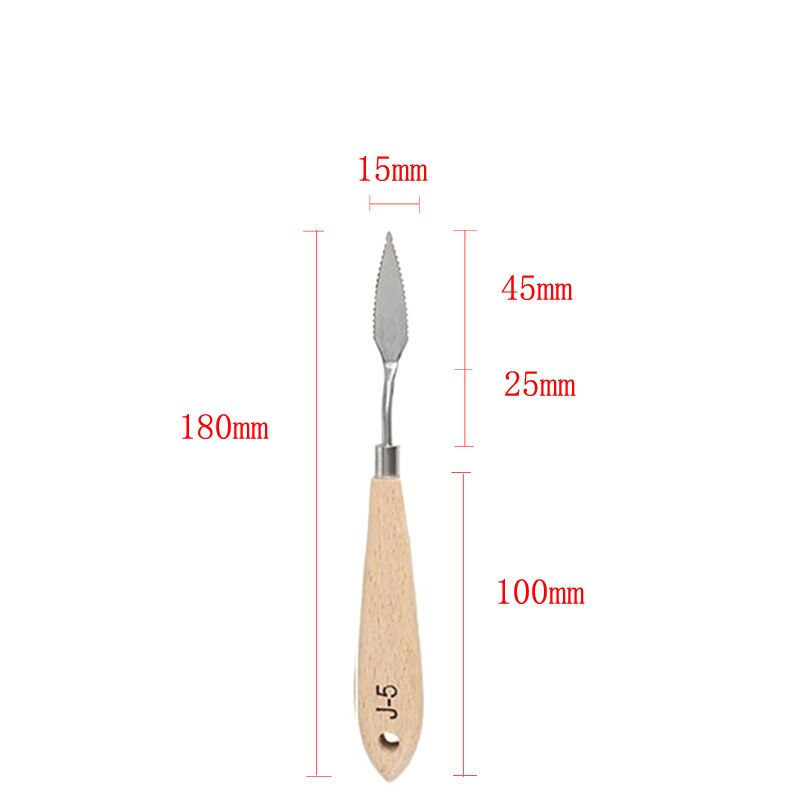 Artist Scraper Art Palette Oil Mix Scrape Knife Texture Draw Spatula Drawer watercolor Painter Paint Tool Student Pigment: Clear